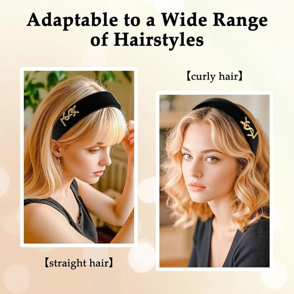 Women\'s Velvet Headbands Non Slip Wide Hairbands Elegant Stylish Comfortable main image 4